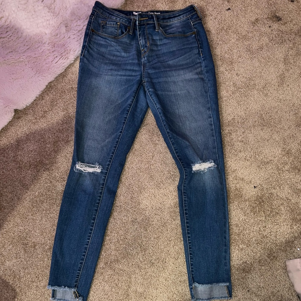 Distressed jeans!
